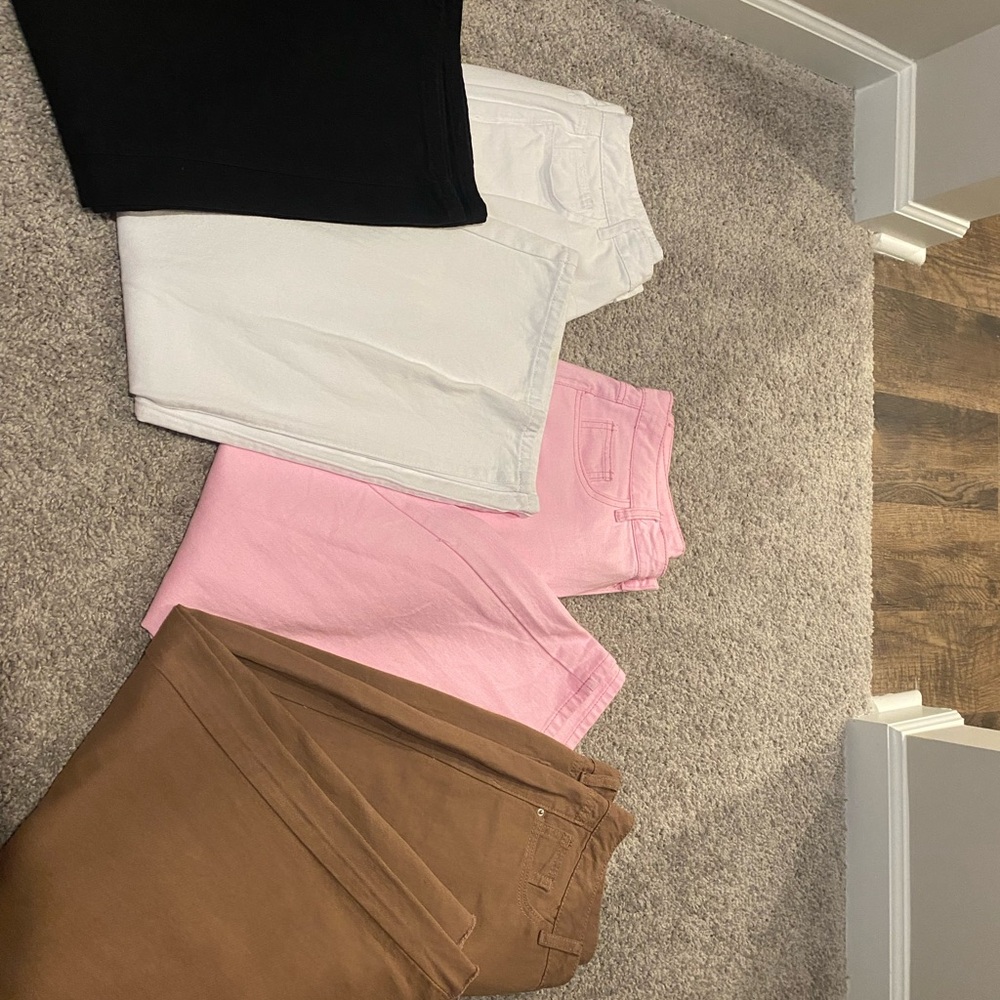 Amazon Women's Straight Leg Jeans - Black, White, Pink, Brown